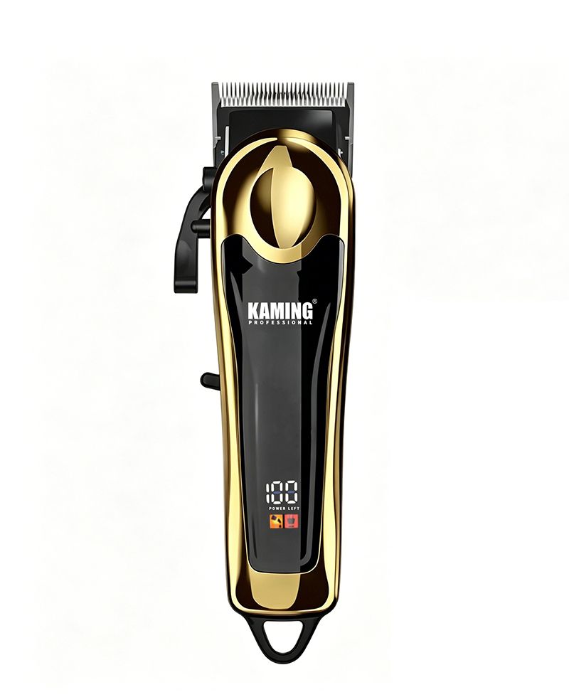 Cortadora de pelo con pantalla LCD ajustable profesional Kaming para salones