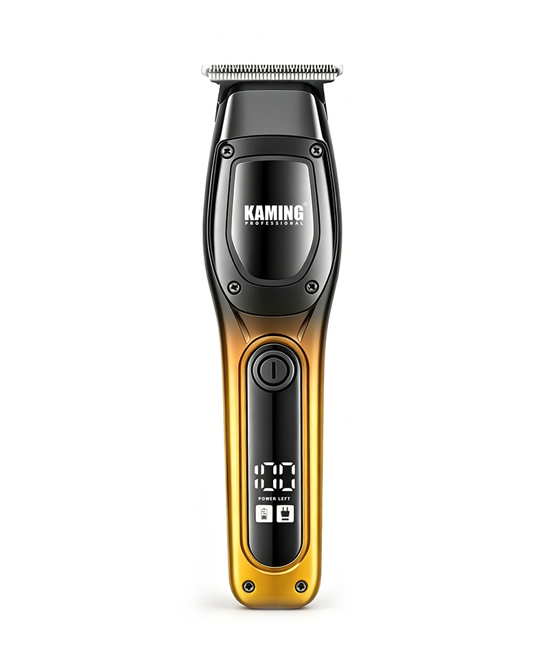 Kaming1711 Nueva cortadora de cabello eléctrica para hombres Pantalla digital Zero Gap Recortadora de detalles de 7000 RPM Comercio transfronterizo